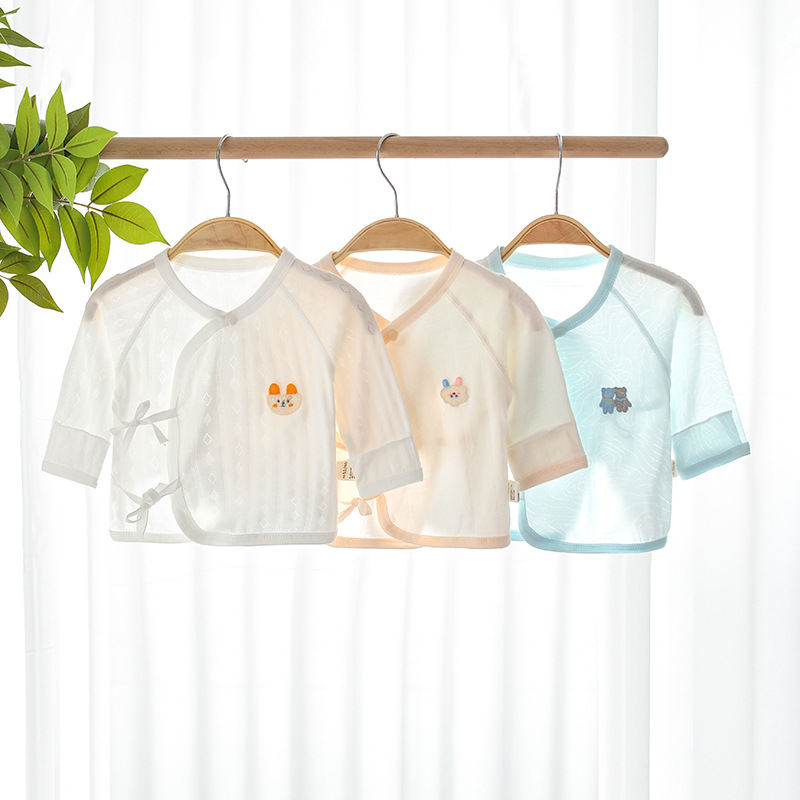 Newborn Half-Back Modal Breathable Thin Boneless Air-Conditioned Clothing Monk Clothing Birth Clothing Dropshipping