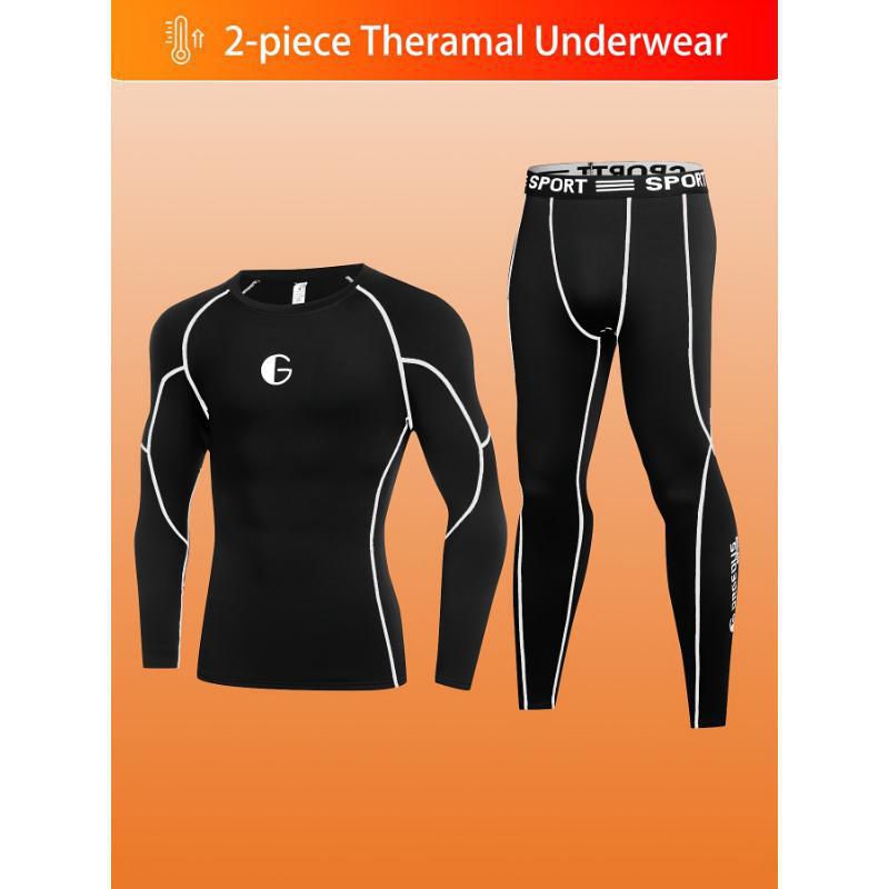 ⑤W 4702026 New Cross-Border Dropshipping Long Warm Velvet Intimates Set Men's Thermal Intimates Belt