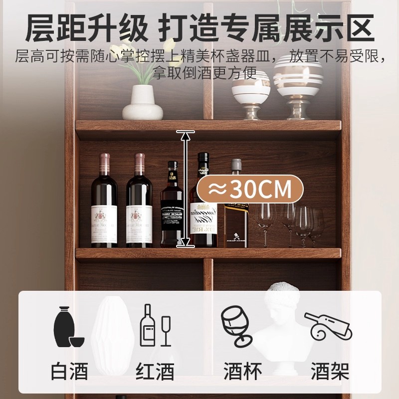 Estante de exhibición para té de estilo chino de madera maciza, pequeño gabinete multiusos, estante decorativo para sala de estar. image 5