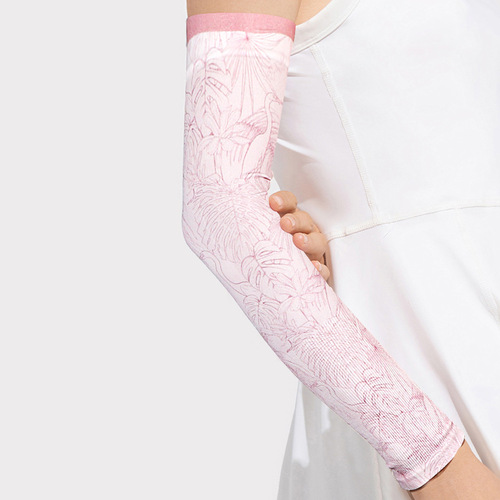 Ice Sleeve Sun Protective Sleeve for Women Summer Outdoor Sun Protection Ice Sleeve Printed Slim Sunshade Breathable Arm Sleeve Ice Silk Sleeve