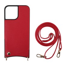 适用苹果14保护套iPhone15手机皮套斜挎苹果13保护壳15插卡手机壳