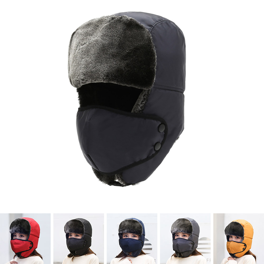 Cappelli da cacciatore Cappello semplice Lei Feng Cappello da uomo Cappello invernale Inverno invernale Bicicletta elettrica Cappello spesso antivento caldo in cotone Donna_voghion.com