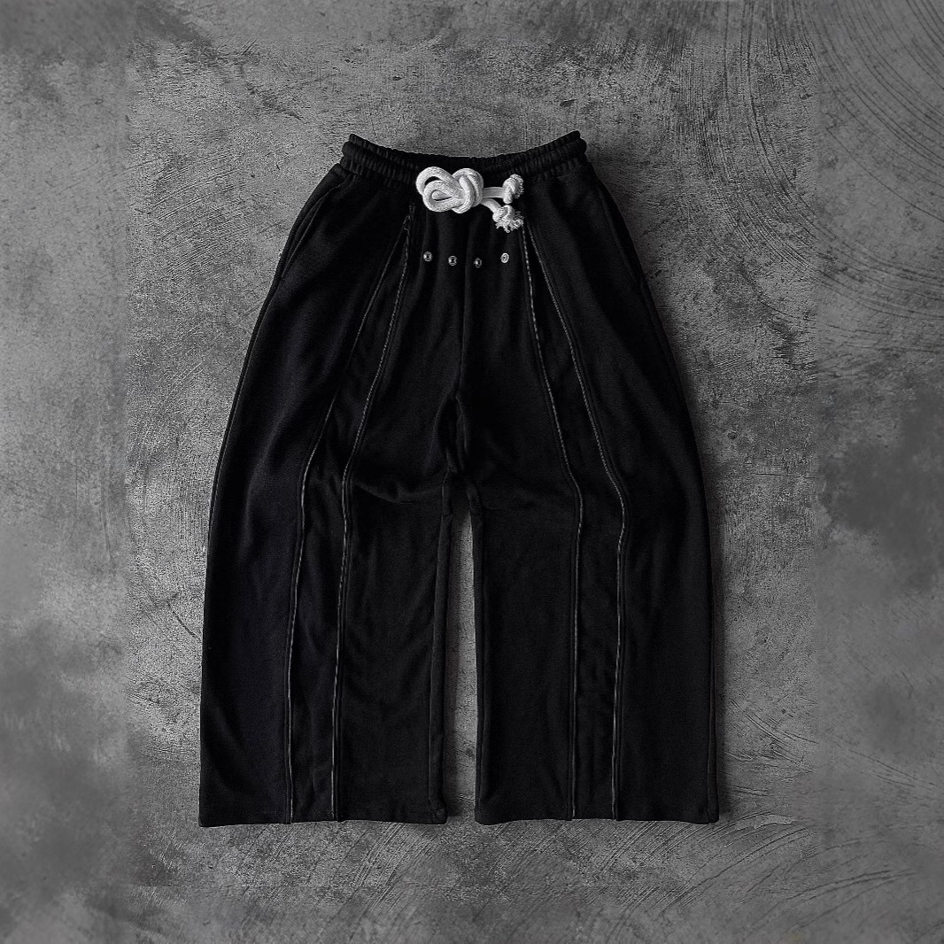 Women's Clothing Women's Casual Loose Trousers Black Versatile Fashion Street Style Rock Trend Personality Popular For Formal & Casual_voghion.com