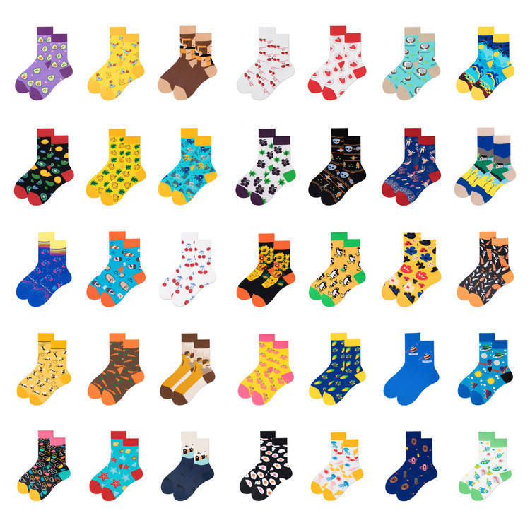 New Cute Socks with Sports and Marine Life Themed Patterns for Gymnastics, Skiing, Cycling, Surfing, Turtles, Jellyfish, and Seahorses New Cute Socks with Sports and Marine Life Themed Patterns for Gymnastics, Skiing, Cycling, Surfing, Turtles, Jellyfish, and Seahorses