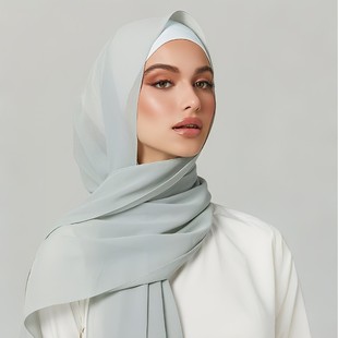175ɫ��ɫ����ѩ���w�^�L����Ʒֱ��Chiffon�����ɫӡ�����