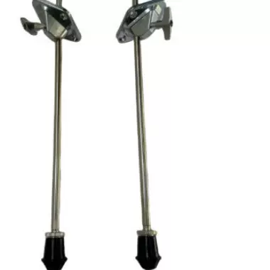 架子鼓金属嗵鼓腿乐器配件地底鼓腿支腿大鼓脚座37cm直腿鼓棒音乐