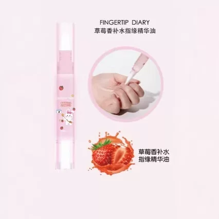 Fingertip Diary Peach Fragrance Hydrating Cuticle Essence Oil Pen Nail Nutrition Oil Pen