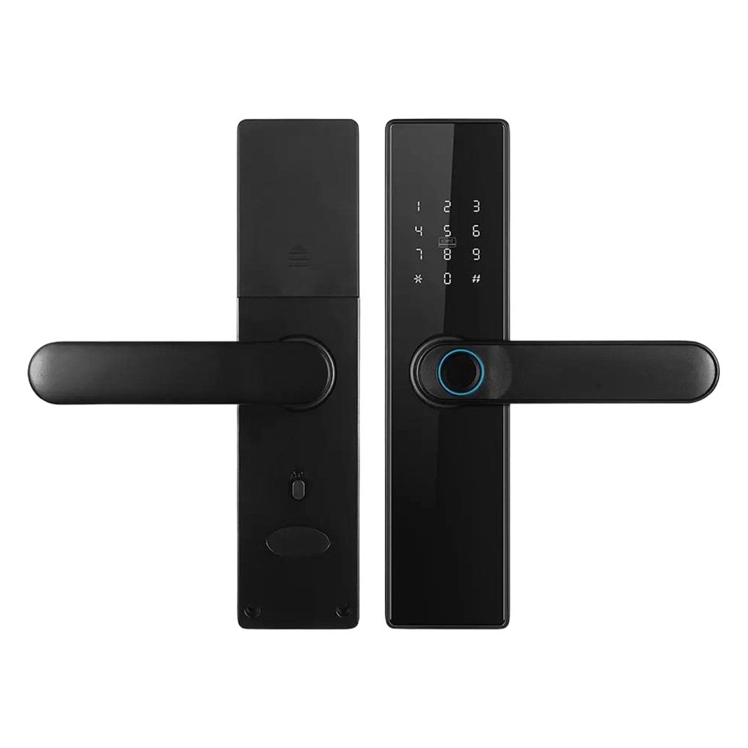 Cerradura de Huella Digital para Puerta de Madera, Cerradura Universal para Casa de Alquiler, Cerradura Inteligente con Contraseña Remota para el Hogar, Cerradura Electrónica Matter, Español