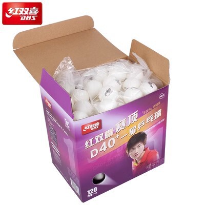 赤双喜卓球試合のトップ黄色白色一星d40 + 訓練用耐打卓球120匹ppq|undefined