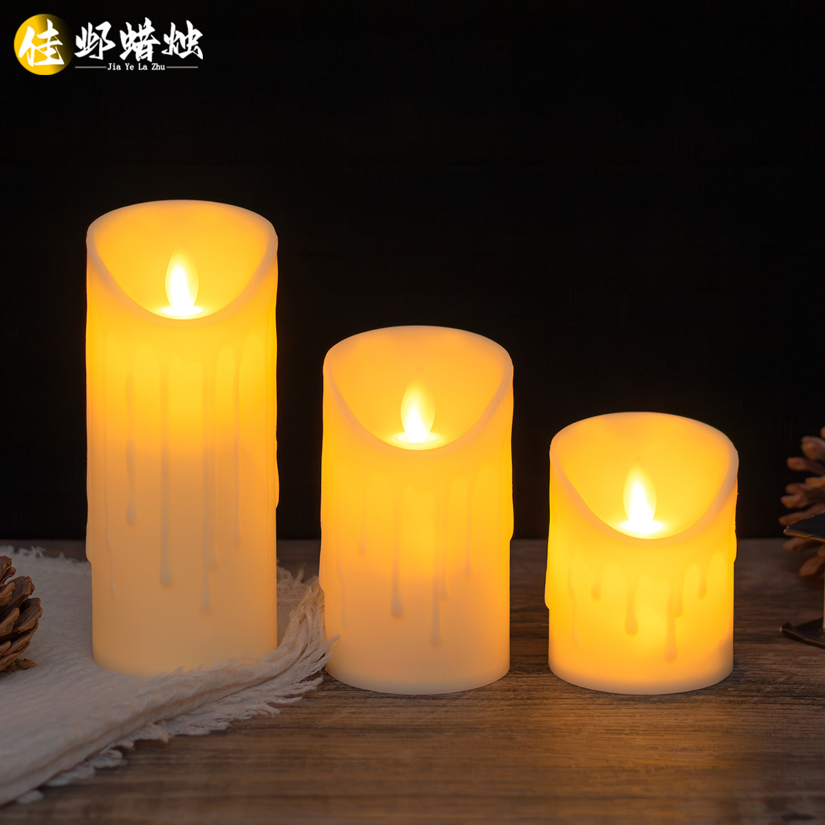 led electronic candle light oblique mouth tears swing head simulation fake candle wedding wedding hotel restaurant layout light