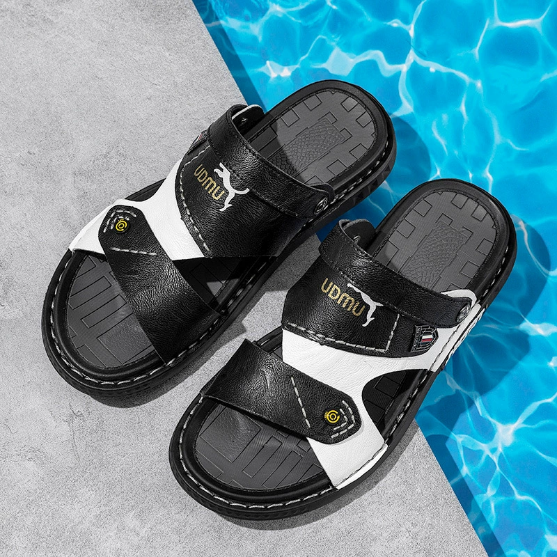 16910 мужские сандалии с открытым носком без шнуровки на плоской подошве, летняя Двусторонняя обувь, сандалии, спортивный отдых, пляж на открытом воздухе