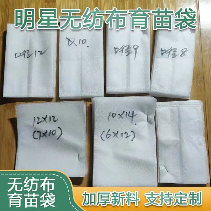 White Tree Planting Bags Wholesale Nursery Greening Planting Bags Non-Woven Fabric Seedling Bags Biodegradable Nutrient Pots Flower Pots