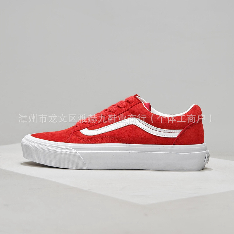 Classic Putian Shoes Sk8-Low Canvas Shoes with Checkerboard Pattern, Slip-On Style, Original Quality, Low-Top Skate Shoes for Men and Women Students