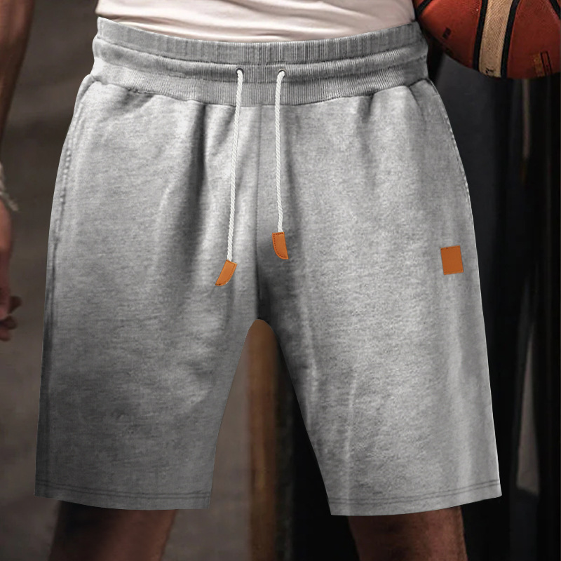 Été nouveau cordon lâche brossé peau amicale européenne décontracté sport hommes shorts tendance_voghion.com