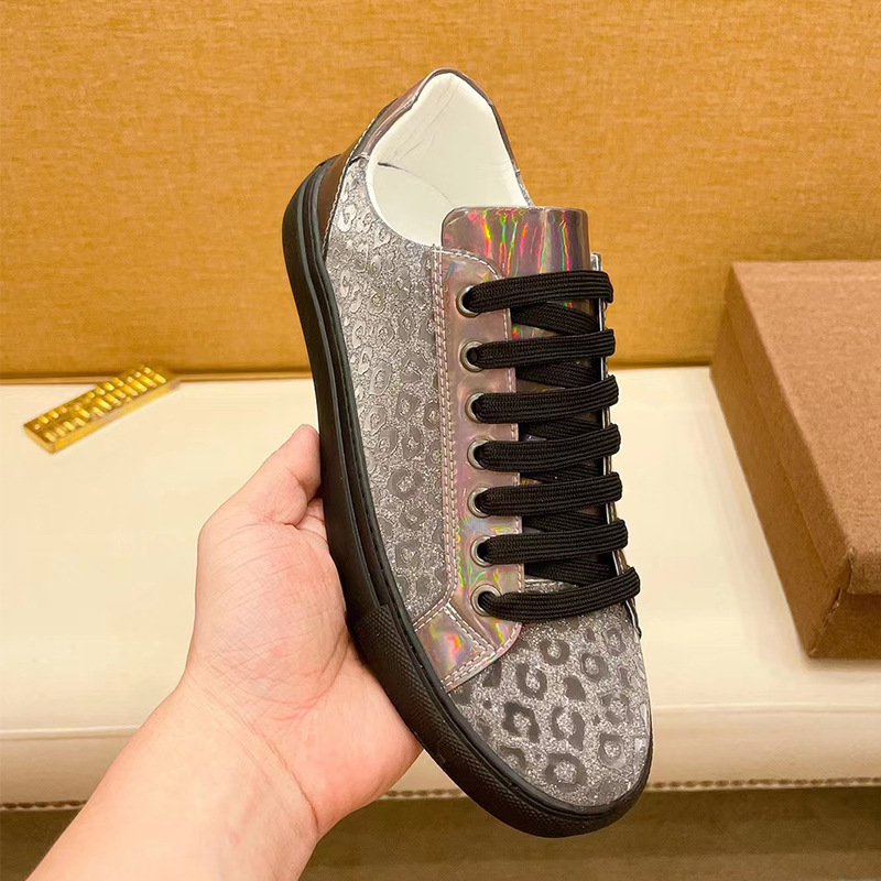 Modische Herren Freizeitschuhe Aus Echtleder Low-top Sneaker_voghion.com