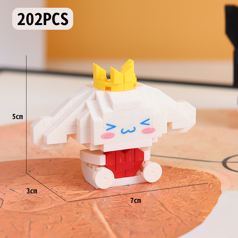 Compatible con Lego muñeca de dibujos animados micro partículas frambuesa oso montado bloques construcción juguetes educativos puesto ciego caja regalo al por mayor