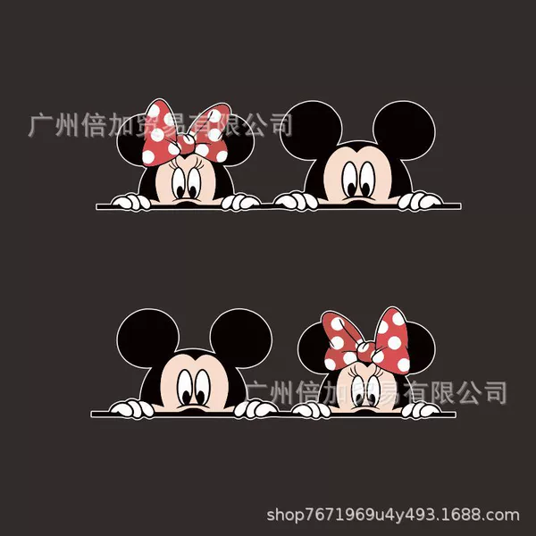 Polka dot Mickey combination (13*4CM) small size one pair