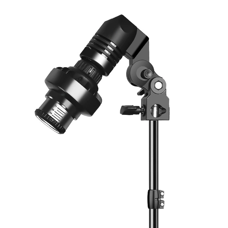 Atmosphere hair lamp, E27 (110 V) RGB/COB spotlight, adjustable beam, desktop/tripod options