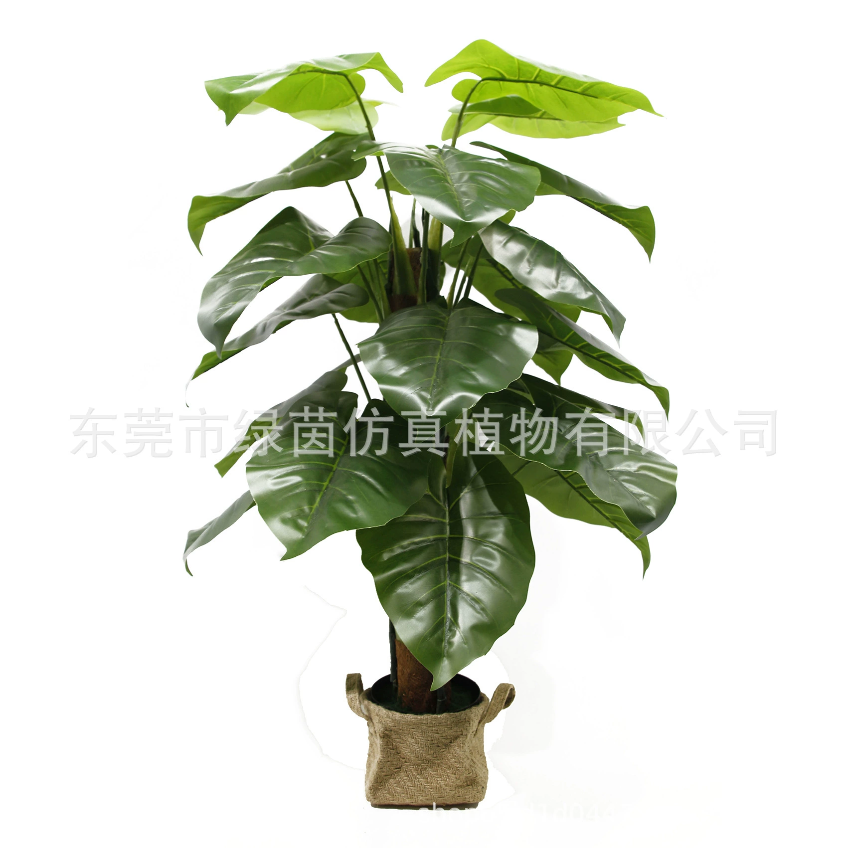 Симуляционные растения: качели Таро украшение, тропическая большая листовая растительная флора фальшивое зелёное растение для гостиной, тропические дождевые леса, дикий таро