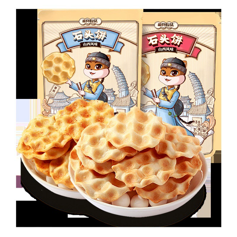 [Три белка каменный пирог 108 г/мешок] Аутентичные закуски из печенья Шаньси