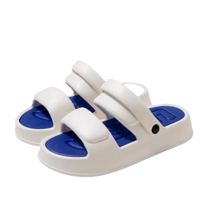 Nuevas zapatillas para hombres de verano con suela gruesa pareja deportiva al aire libre con suela suave de moda dos sandalias de playa al por mayor