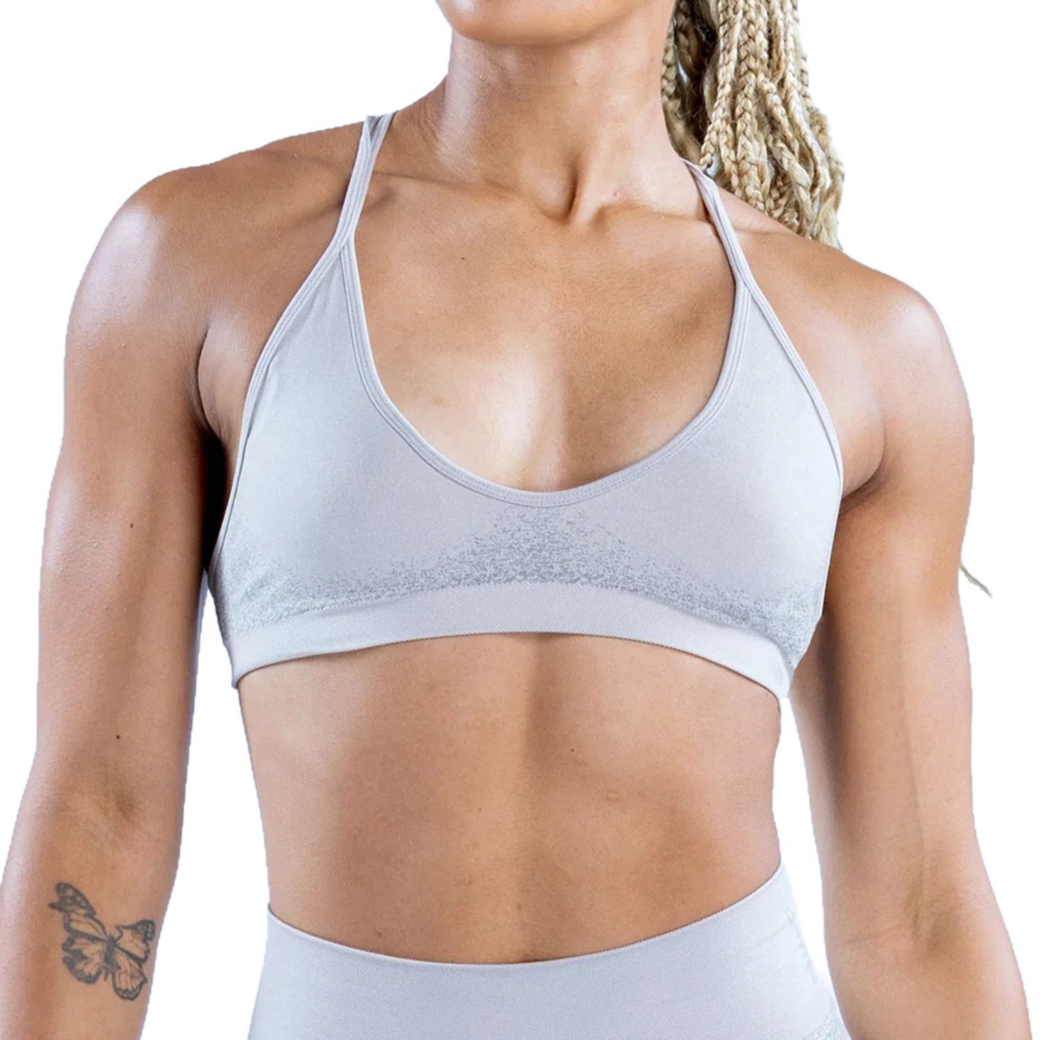 Sujetador de yoga ajustado y sin costuras transfronterizo de AliExpress Sujetador de fitness de uso exterior jacquard de alta elasticidad Sujetador deportivo