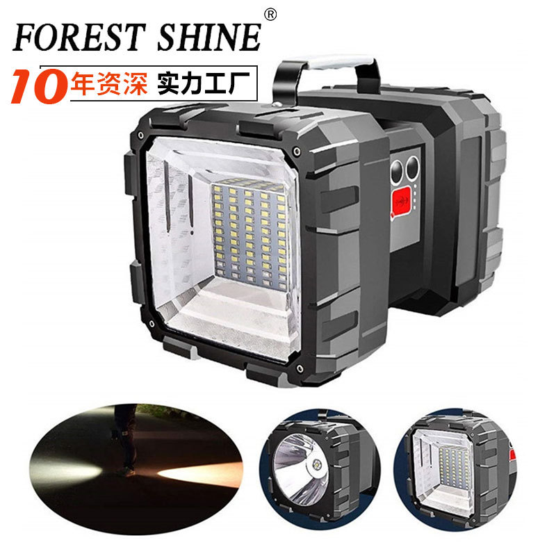 De alta potencia fuerte Luz Portátil lámpara recargable de largo alcance 5000 xenón multi-función de trabajo al aire libre sonda linterna