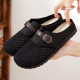 Korean version of the mesh hollow half-drag summer new slippers women's outdoor wear temperament shallow mouth slip-on women's shoes wholesale