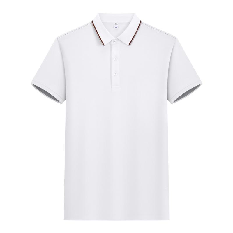 210G Lycell seda solapa polo camisa de mangas cortas impresión personalizada camisa publicitaria ropa de trabajo de hombres y mujeres