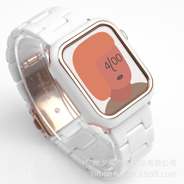 Aplicable a la 10a generación 98765se Apple Watch Nueva correa de acrílico de resina 14 mm22 mm Comercio exterior al por mayor