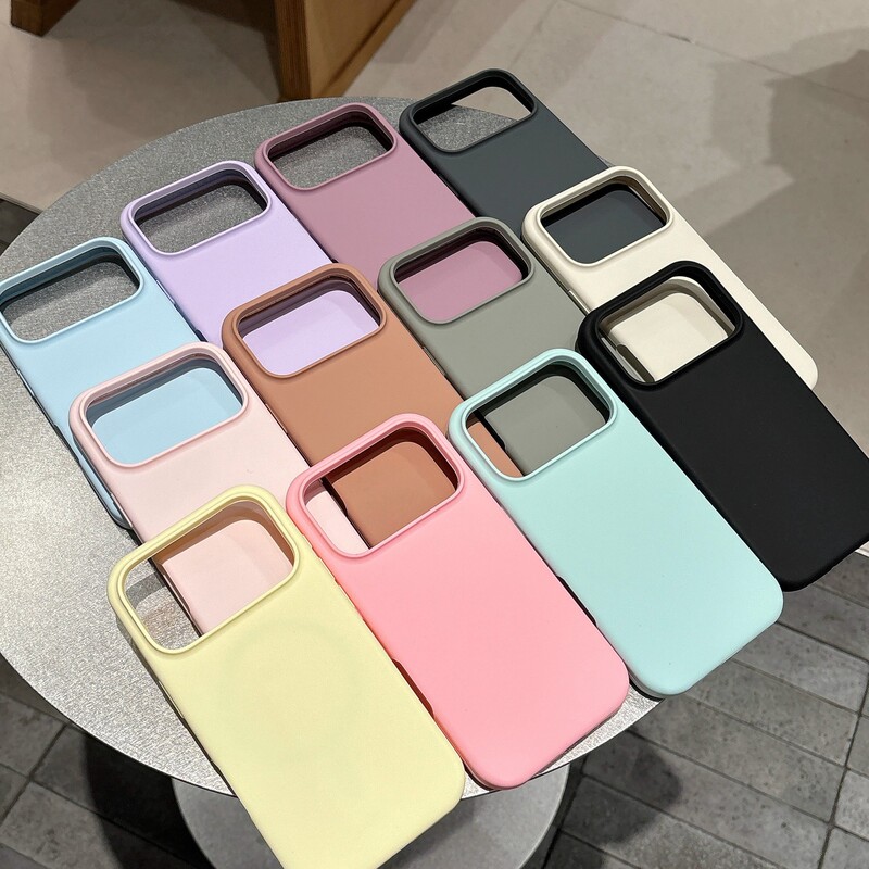 Suitable for Iphone17Promax Mobile Phone Case Liquid Silicone Built-In Magnetic Apple 17 Pure Color Anti-Fall Protective Cover Suitable for Iphone17Promax Mobile Phone Case Liquid Silicone Built-In Magnetic Apple 17 Pure Color Anti-Fall Protective Cover