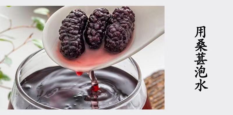 Dried Mulberry Fruit Sang Shen Zi 180g Jar Ready to Eat Snack for Daily Herbal Tea and Wellness preparation