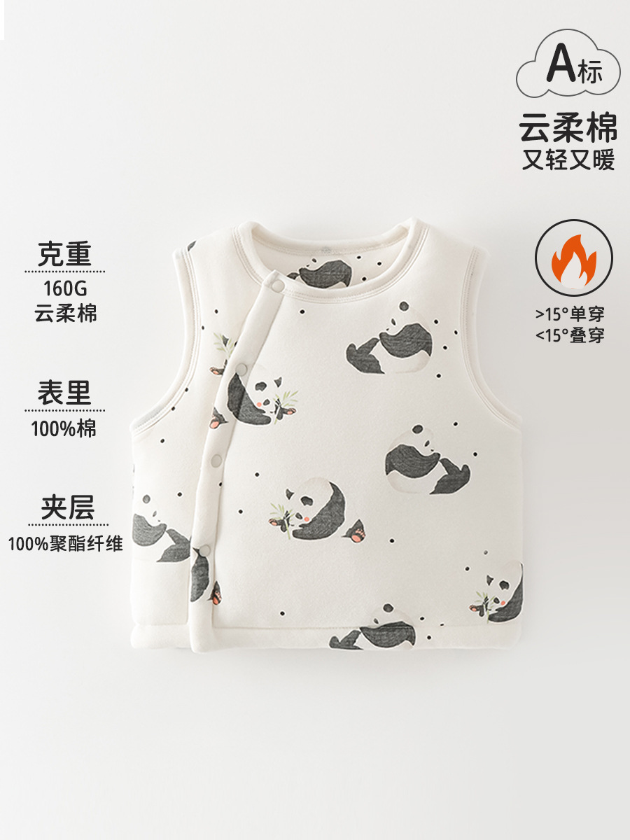 Baby chaleco de invierno otoño chaleco de algodón para bebés ropa de niños hombros para niñas chaleco grueso