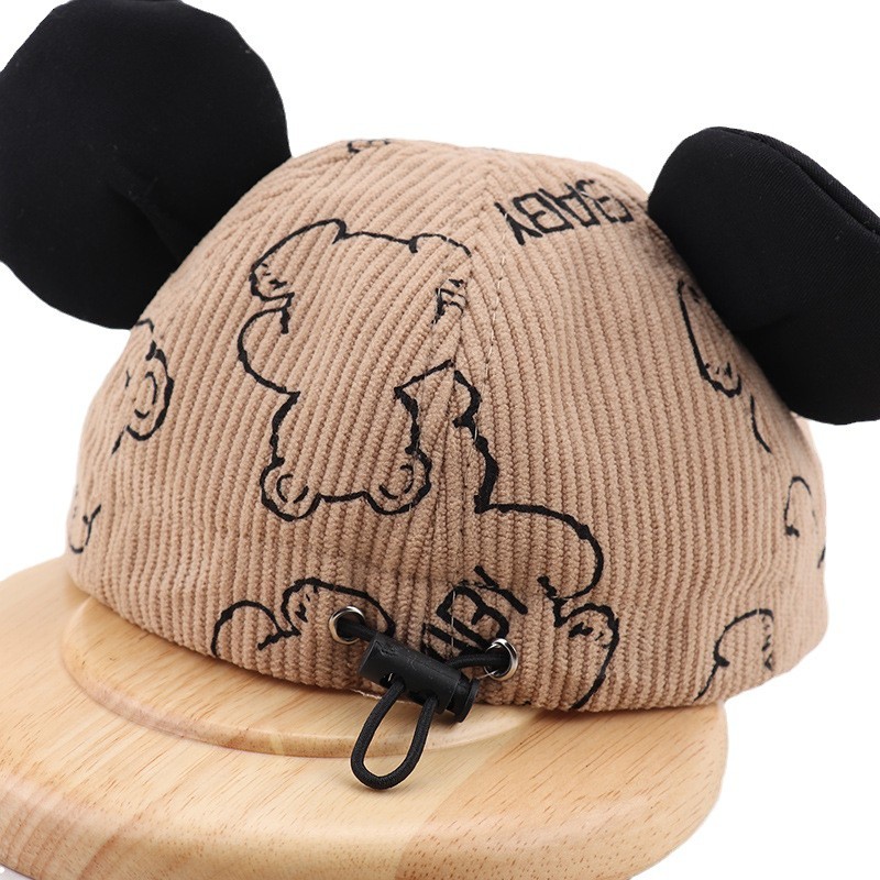 Sombreros para bebés primavera y otoño delgados estilo coreano de moda masculina gorra de lengua de pato bebé adorable gorra de béisbol de algodón para niños pequeños