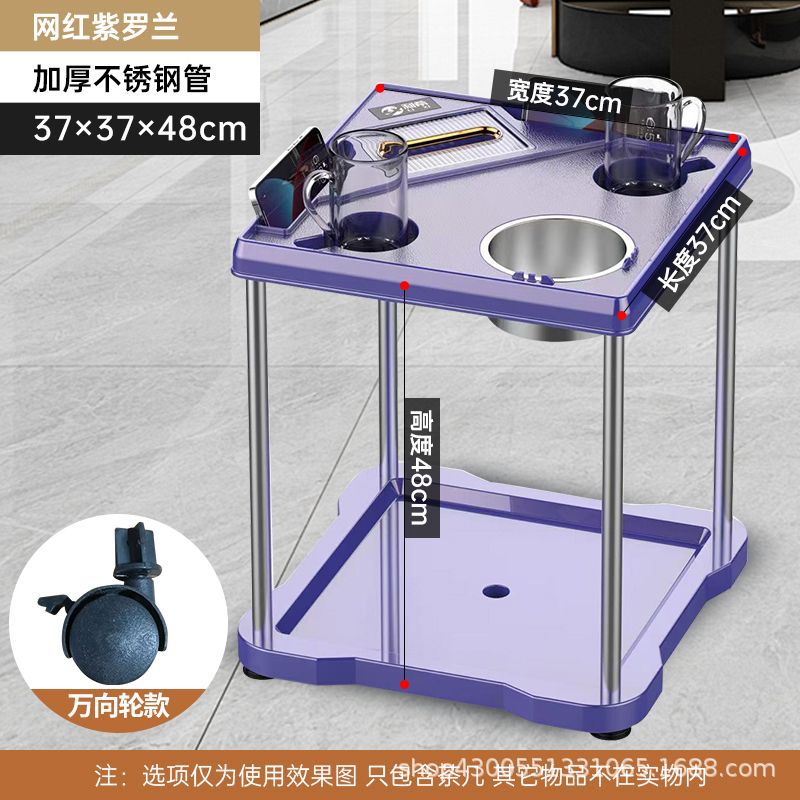 Mesa de mahjong, mesa de centro, estante de té, sala de ajedrez y cartas, mesa de café pequeña junto a la máquina de mahjong, cenicero, estante para vasos de agua, mesa de té de la casa de mahjong