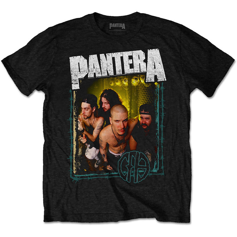 Pantera Pandora Band Rock Diablo Retro Classic Album Surrounding Men's Cotton Loose Short-sleeved T-shirt