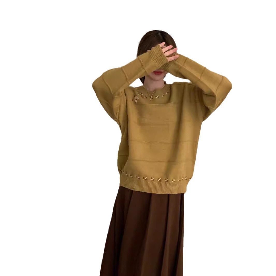 24 invierno Puyuan ropa de mujer 2024 nuevo otoño invierno estilo japonés retro dulce sensación de diseño bordado