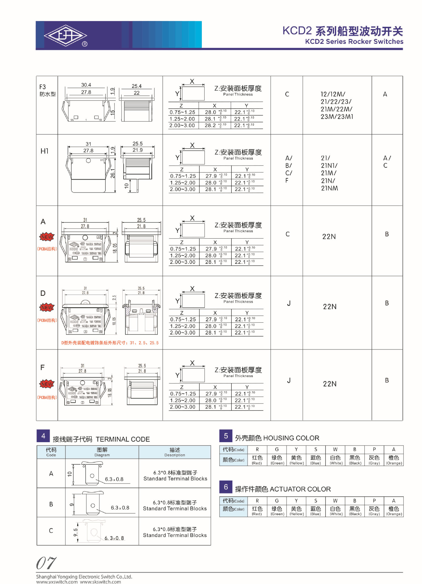 产品说明书-KCD2船型开关-3