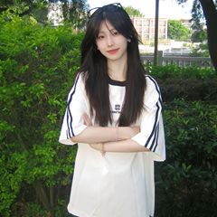 純綿白3本ストライプ半袖Tシャツ女子大生女子高校生夏新作ゆったり半袖トップス