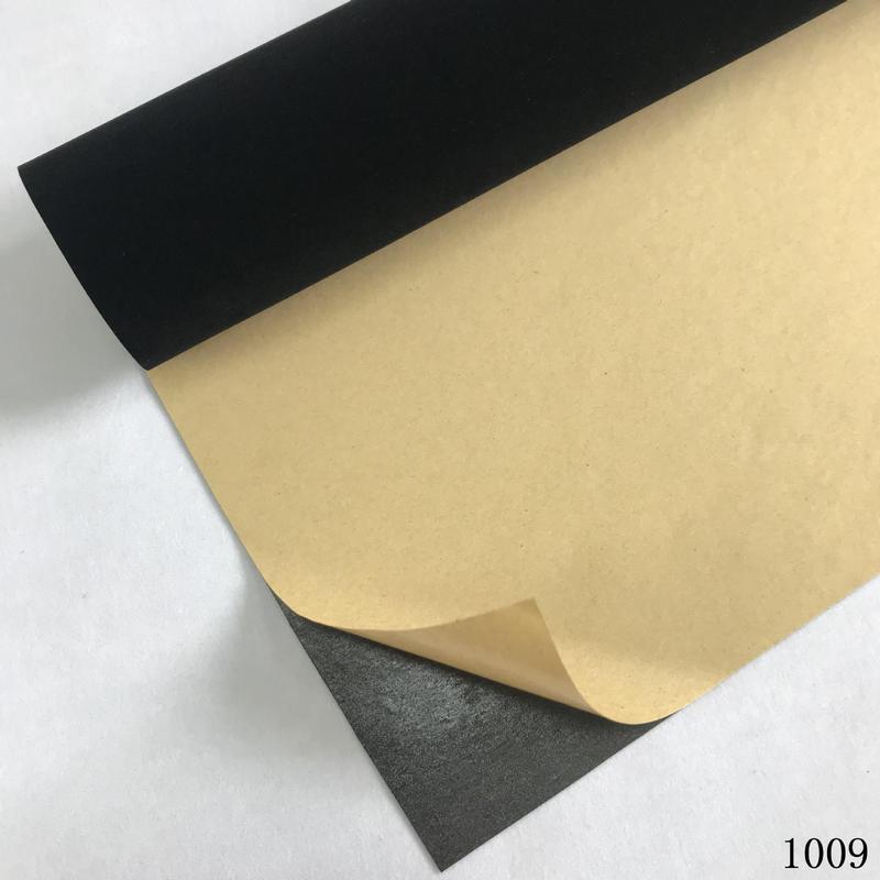 現物不織布の底の中のぬいぐるみの黒いバックゴムの植毛布の礼箱のアクセサリーの箱の包装の内張りは自己接着布から卸売りします。|undefined
