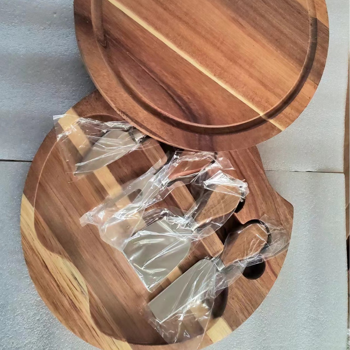 Tabla de cortar mini tabla de cortar de madera maciza al aire libre tabla de cortar portátil con mango tabla de cortar hogar corte de fruta tablero de pan tabla de cortar