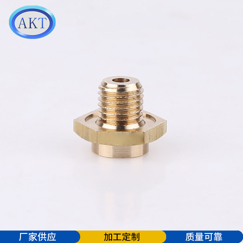 宁波厂家现货精密铜件 外螺纹铜螺母 可加工引线接头