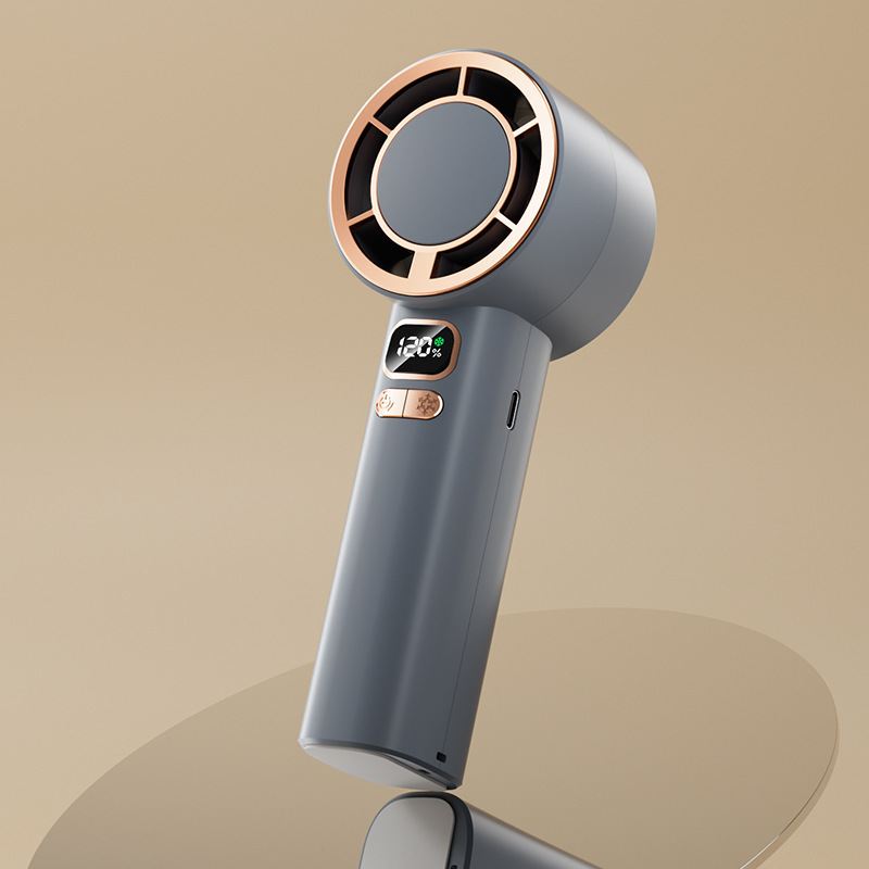 2025 新 120 ギア高速ハンドヘルドファン USB 充電タービン半導体屋外氷冷却小型ファン|undefined