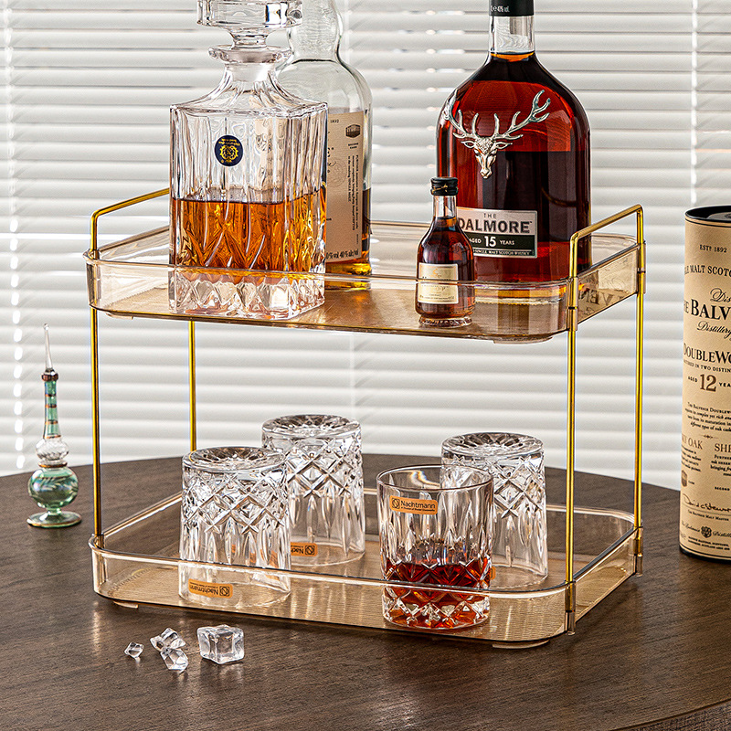 앰버 [그물 없음] 2 중 컵 수납 랙