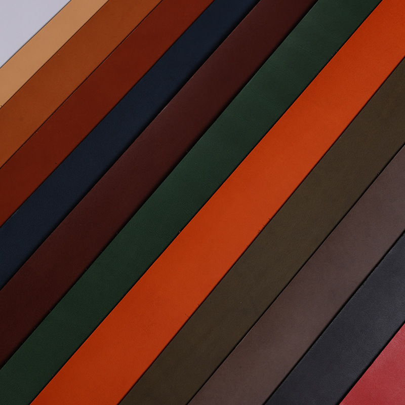 国产Buttero风格 彩色植鞣革 头层牛皮 硬挺皮料 颜色多 手工皮料