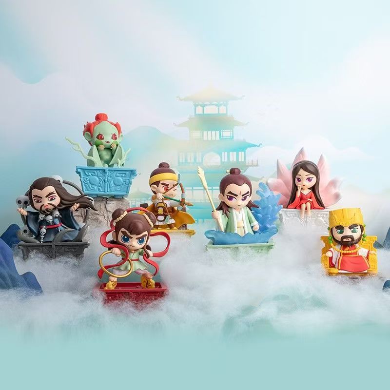 封神三部曲第一部神话人物系列盲盒摆件姬发哪吒杨戬手办玩偶礼物
