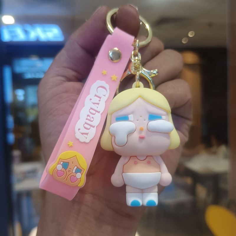 卡通哭娃钥匙扣眼泪娃娃公仔汽车钥匙链潮流情侣包包挂件礼品批发|undefined