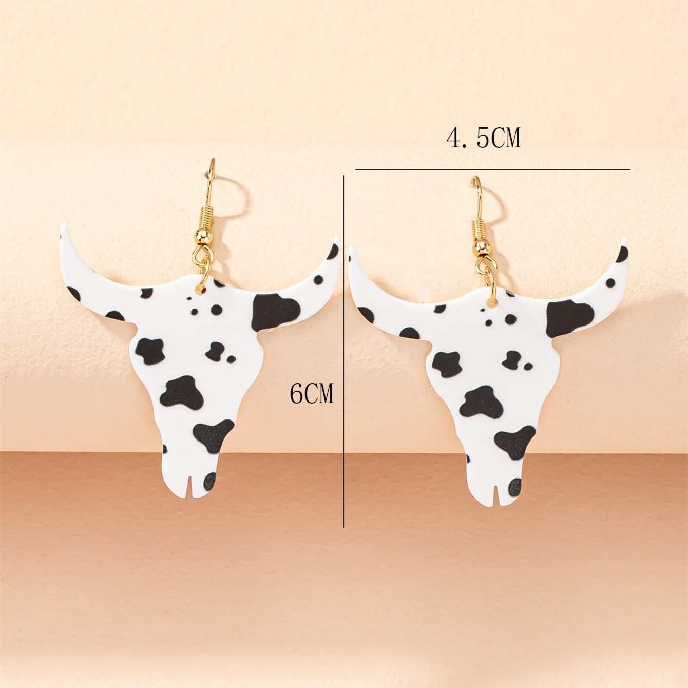 1 Par Moda Vacas Arílico Mujeres Pendientes De Gota display picture 1