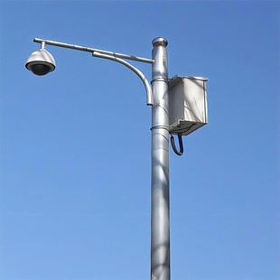 Factory Direct Supply Outdoor Electric Police Pole Monitoring Pole L-Shaped Height Can Be Customized for Community Road Intersections Anmeihua Lighting