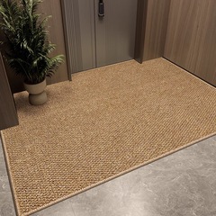 玄関ドアフロアマット パイナップルサークル カット可能 模造サイザル麻フロアマット 玄関ドアマット 玄関ドア 外装カーペット 足元マット